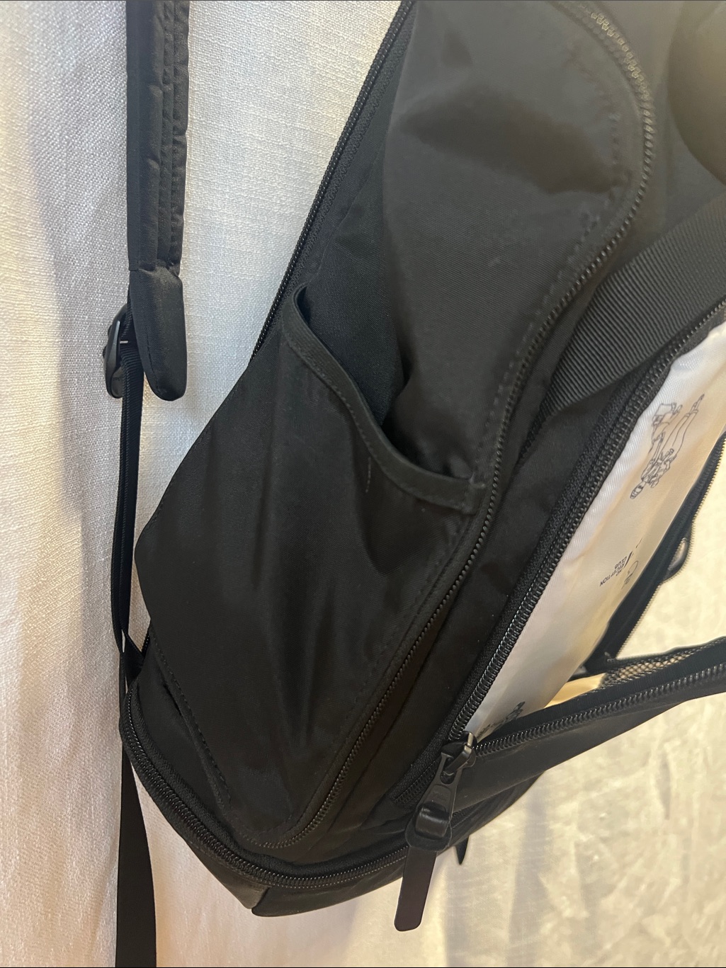 No Reception Club The Getaway Travel Backpack With Compartments Black — image 4 of 8